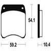 plaquettes frein ma23 AVANT ARRIERE triumph 75 83 ma23