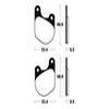 plaquettes frein ma37 AVANT harley 70 83 ma37