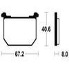 plaquettes frein ma39 AVANT z400 440 500 550 650 1980 84 ma39