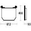 plaquettes frein ma40 AVANT ARRIERE kz550 80 84 AVANT ARRIERE z750 1000 81 84 ma40