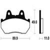plaquettes frein ma42 AVANT ARRIERE vf1000f 84 AVANT xl600 85 ma42