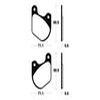 plaquettes frein ma43 AVANT ARRIERE harley 78 83 ma43
