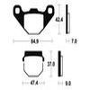 plaquettes frein ma44 AVANT kmx125 86 ma44
