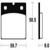 plaquettes frein ma54 AVANT bmw r65 80 86 AVANT moto guzzi 1000 ma54