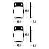plaquettes frein ma62 ARRIERE atc200 250 350 82 85 ma62