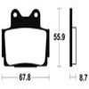 plaquettes frein ma70 ARRIERE tzr125 250 89 92 AVANT fzr400 srx600 ma70