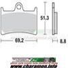 plaquette braking 786cm66 AVANT r6 99 04 r1 98 06 usage piste uniquement