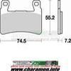 plaquette braking 827cm66 cbr600rr 03 04 cbr900 usage piste uniquement