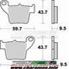 plaquette braking 886cm44 cr125 250 02 08 ARRIERE crf250 04 08ar450 02 08ar