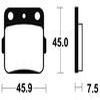plaquettes frein ma92 ARRIERE dr800 88 90 ma92