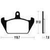 plaquettes frein ma94 AVANT aprilia tuareg 350 600 AVANT cagiva 750 88 90 m