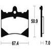 plaquettes frein ma101 AVANT aprilia af1 125 89 91 AVANT gilera sp01 90 ma