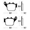 plaquettes frein ma114 AVANT fes125 pantheon 03 ARRIERE moto guzzi 1000 94
