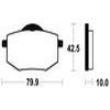 plaquettes frein ma116 AVANT xv240 virago 89 94 ma116