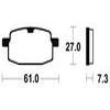 plaquettes frein ma119 AVANT scooter mbk pgo 92 AVANT tzr80 92 ma119