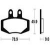 plaquettes frein ma121 AVANT ktm 88 90 ma121