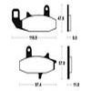 plaquettes frein ma126 AVANT dr600 750 88 89 ma126