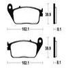 plaquettes frein ma127 AVANT xr125l 03 AVANT voxan scrambler 01 03 ma127