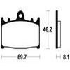 plaquettes frein ma131 AVANT rgv250 89 ma131