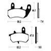 plaquettes frein ma135 AVANT rg125 92 AVANT dr600 89 ma135