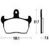 plaquettes frein ma141 AVANT aprilia rx125 90 92 AVANT cagiva 125 91 96 ma