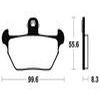 plaquettes frein ma144 AVANT bmw r80 k100 r100 91 93 ma144