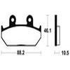 plaquettes frein ma147 AVANT cb125tt 90 AVANT glx1500 88 ma147
