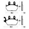 plaquettes frein ma150 ARRIERE tzr50 93 02 ma150
