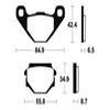 plaquettes frein ma151 ARRIERE aprilia 125 92 ARRIERE aprilia 600 650 90 94 ma