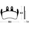 plaquettes frein ma153 AVANT dt125 90 ma153
