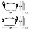 plaquettes frein ma154 AVANT vtr250 98 ma154