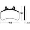 plaquettes frein ma158 AVANT buell 94 97 ma158