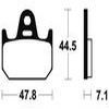 plaquettes frein ma159 ARRIERE tzr250 94 ma159