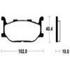 plaquettes frein ma163 AVANT xj600 91 97 AVANT xvs650 97 ma163