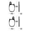 plaquettes frein ma164 AVANT honda tlm220 260 89 90 ma164
