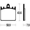 plaquettes frein ma166 AVANT zxr400 91 02 ma166