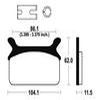 plaquettes frein ma168 ARRIERE harley 86 99 ma168