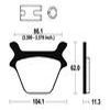 plaquettes frein ma169 ARRIERE harley 87 99 ma169
