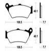 plaquettes frein ma174 AVANT aprilia 650 95 01 bmw f650 01 ma174