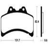 plaquettes frein ma182 AVANT gts1000 93 ma182