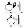 plaquettes frein ma187 ARRIERE zx6r & zx636 95 ARRIERE zx6rr 03 ma187