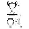 plaquettes frein ma192 ARRIERE aprilia 125 90 97 ARRIERE buell 94 97 ma192