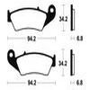 plaquettes frein ma194 AVANT hm125 supermot 00 AVANT dr650se 96 ma194