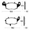 plaquettes frein ma204 AVANT w650 99 ma204