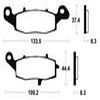 plaquettes frein ma205 AVANT rv125 vanvan 03 ma205