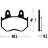 plaquettes frein ma209 AVANT ch125 94 02 ma209