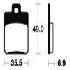 plaquettes frein ma224 ARRIERE scooter gilera 97 01 ma224