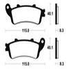 plaquettes frein ma236 ARRIERE vfr800 98 03 ARRIERE cbr1100xx 96 ma236
