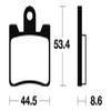 plaquettes frein ma240 AVANT burgman 250 98 ma240