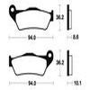 plaquettes frein ma242 ARRIERE bmw r850 1100 1150 95 04 ma242